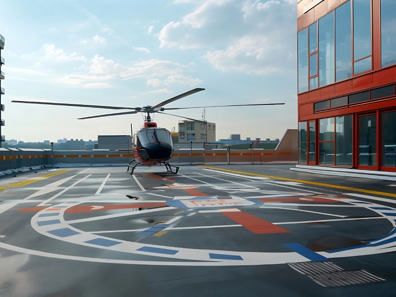Helikopter Pisti Çizgileri İle İniş Kalkış Kolaylığı